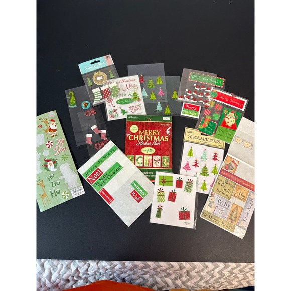 Scrap Booking Material Stickers Holiday Spring Snowman Fall Crafting Hobby Lot - Picture 12 of 12